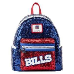 NWT Loungefly NFL Buffalo Bills Sequin Mini Backpack